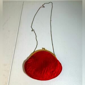 Elegant Red Quilted Women's Bag